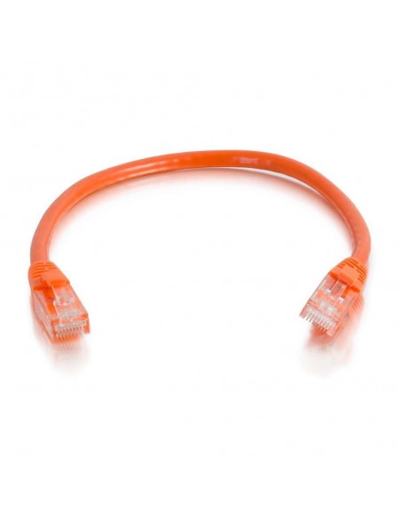 C2G Cable de conexión de red de 1 m Cat5e sin blindaje y con funda (UTP), color naranja