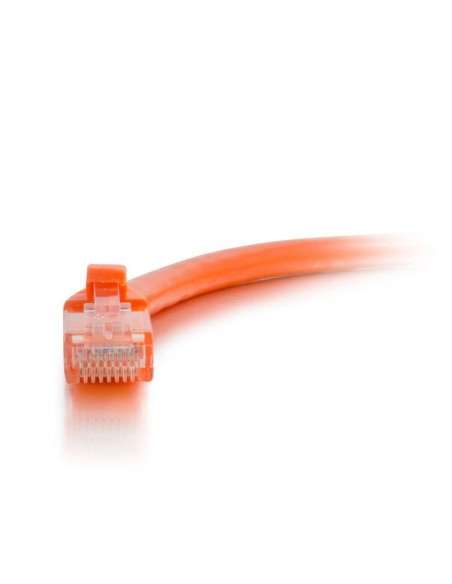 C2G Cable de conexión de red de 2 m Cat5e sin blindaje y con funda (UTP), color naranja