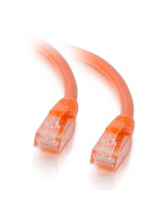 C2G Cable de conexión de red de 3 m Cat5e sin blindaje y con funda (UTP), color naranja