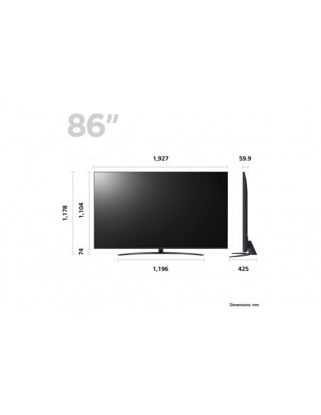 LG 86UR81006LA Televisor 2,18 m (86") 4K Ultra HD Smart TV Wifi Negro