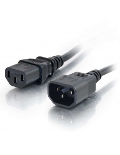 C2G Alargo de cable de alimentación de ordenador de 1 m 18 AWG (IEC320C13 a IEC320C14)