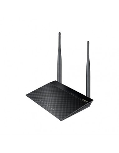 ASUS RT-N12E C1 N300 router inalámbrico Ethernet rápido Banda única (2,4 GHz) Negro, Metálico