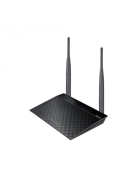 ASUS RT-N12E C1 N300 router inalámbrico Ethernet rápido Banda única (2,4 GHz) Negro, Metálico