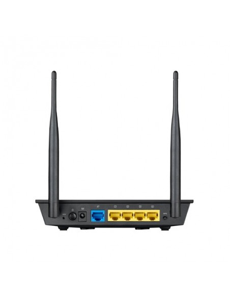 ASUS RT-N12E C1 N300 router inalámbrico Ethernet rápido Banda única (2,4 GHz) Negro, Metálico