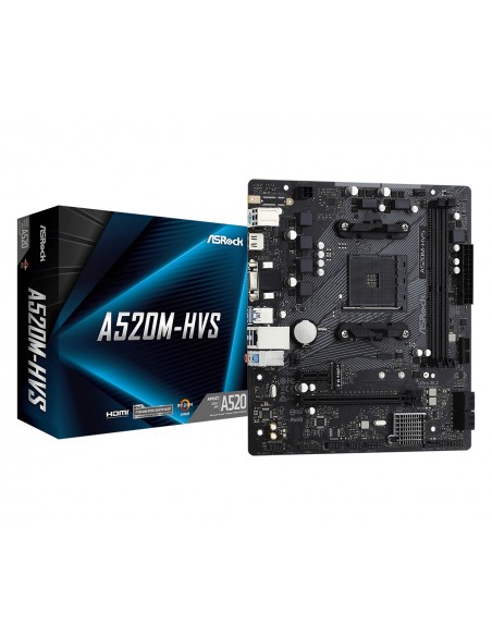 Asrock A520M-HVS AMD A520 Zócalo AM4 micro ATX