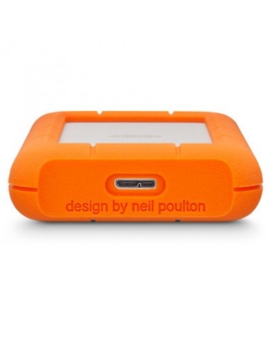 LaCie Rugged Mini disco duro externo 2 TB Naranja, Plata