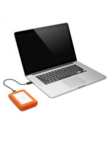 LaCie Rugged Mini disco duro externo 2 TB Naranja, Plata