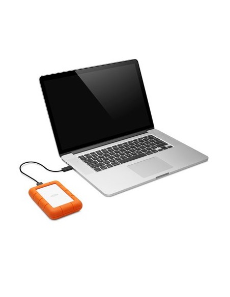 LaCie Rugged Mini disco duro externo 2 TB Naranja, Plata