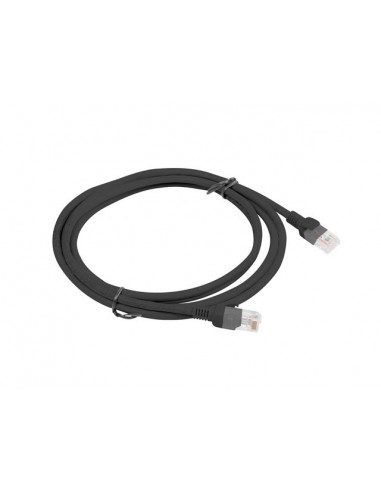Lanberg PCU6-10CC-0200-BK cable de red Negro 2 m Cat5e U UTP (UTP)