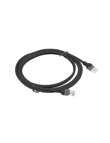 Lanberg PCU6-10CC-0200-BK cable de red Negro 2 m Cat5e U UTP (UTP)