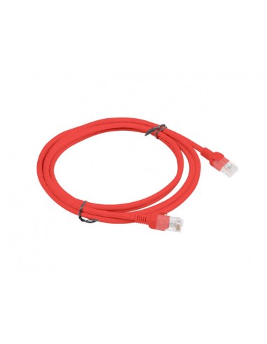 Lanberg PCU6-10CC-0200-R cable de red Rojo 2 m Cat6 U UTP (UTP)