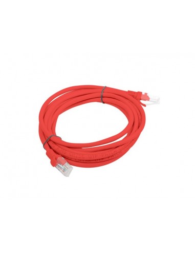 Lanberg PCU6-10CC-0300-R cable de red Rojo 3 m Cat6 U UTP (UTP)