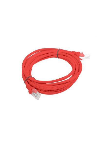 Lanberg PCU6-10CC-0300-R cable de red Rojo 3 m Cat6 U UTP (UTP)