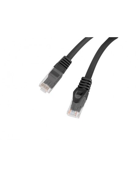 Lanberg PCU6-10CU-0100-BK cable de red Negro 1 m Cat6 U UTP (UTP)