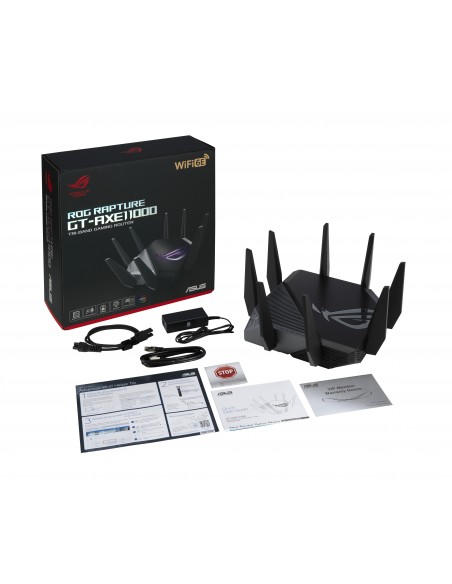 ASUS GT-AXE11000 router inalámbrico Gigabit Ethernet Tribanda (2.4 GHz   5 GHz   6 GHz) Negro