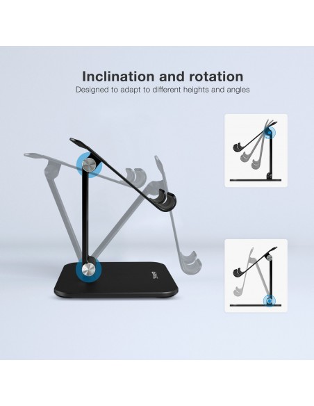 TooQ PH-HERMES-NOCHE soporte Soporte pasivo Teléfono móvil smartphone, Tablet UMPC Negro