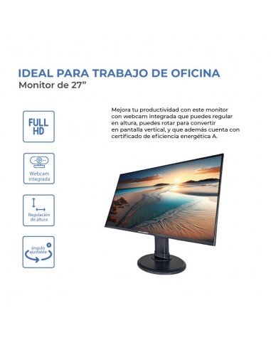 PUNTO INFORMÁTICO PiP2700V LED display 68,6 cm (27") Full HD Negro