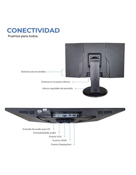 PUNTO INFORMÁTICO PiP2700V LED display 68,6 cm (27") Full HD Negro