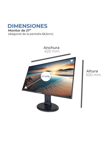 PUNTO INFORMÁTICO PiP2700V LED display 68,6 cm (27") Full HD Negro