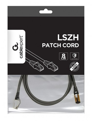 Gembird PP8-LSZHCU-BK-1M cable de red Negro Cat8 S FTP (S-STP)