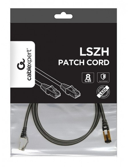 Gembird PP8-LSZHCU-BK-1M cable de red Negro Cat8 S FTP (S-STP)