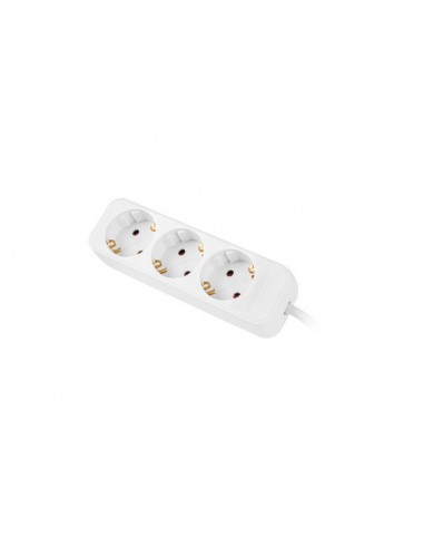 Lanberg PS0-03F-0150-W base múltiple 1,5 m 3 salidas AC Interior Blanco