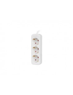 Lanberg PS0-03F-0150-W base múltiple 1,5 m 3 salidas AC Interior Blanco 2
