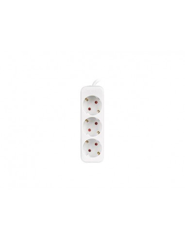 Lanberg PS0-03F-0150-W base múltiple 1,5 m 3 salidas AC Interior Blanco