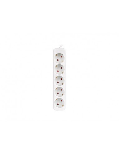 Lanberg PS0-05F-0150-W base múltiple 1,5 m 5 salidas AC Interior Blanco