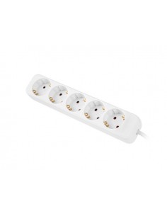 Lanberg PS0-05F-0150-W base múltiple 1,5 m 5 salidas AC Interior Blanco 2