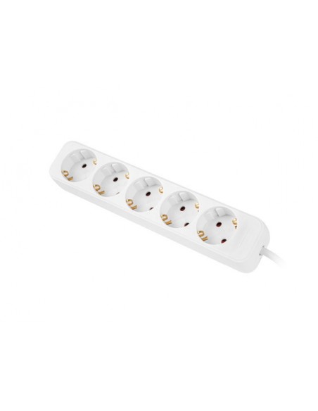 Lanberg PS0-05F-0150-W base múltiple 1,5 m 5 salidas AC Interior Blanco