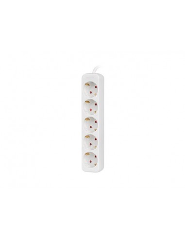 Lanberg PS0-05F-0150-W base múltiple 1,5 m 5 salidas AC Interior Blanco