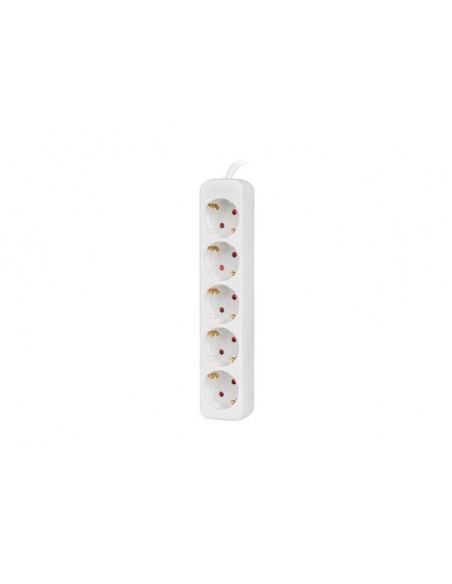 Lanberg PS0-05F-0150-W base múltiple 1,5 m 5 salidas AC Interior Blanco