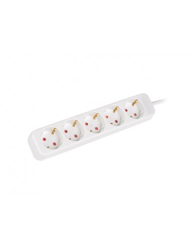 Lanberg PS0-05F-0150-W base múltiple 1,5 m 5 salidas AC Interior Blanco