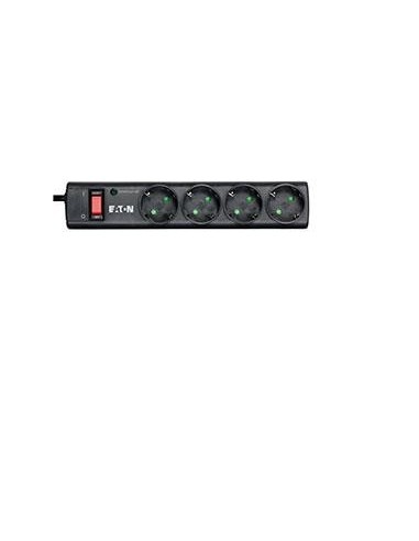 Eaton PS4D limitador de tensión Negro, Blanco 4 salidas AC 220 - 250 V 1 m
