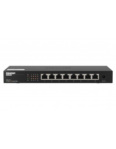 QNAP QSW-1108-8T switch No administrado 2.5G Ethernet (100 1000 2500) Negro