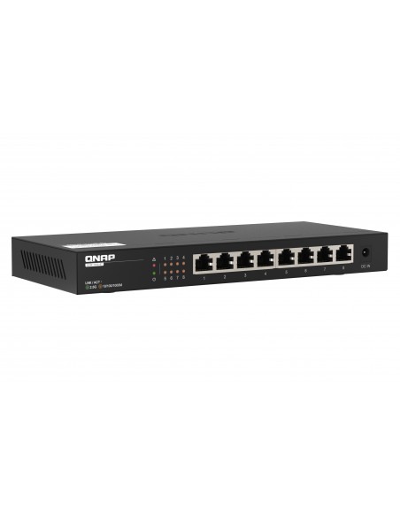QNAP QSW-1108-8T switch No administrado 2.5G Ethernet (100 1000 2500) Negro