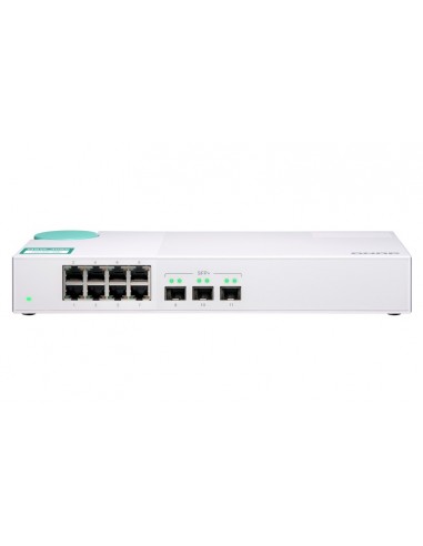 QNAP QSW-308S switch No administrado Gigabit Ethernet (10 100 1000) Blanco