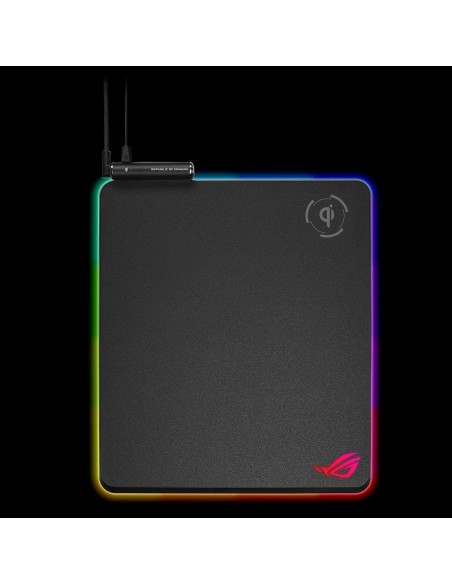 ASUS ROG Balteus Qi Alfombrilla de ratón para juegos Negro