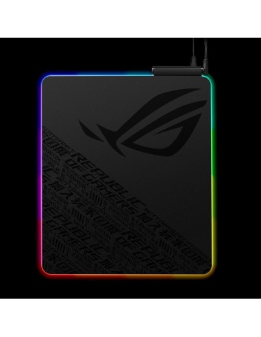 ASUS ROG Balteus Qi Alfombrilla de ratón para juegos Negro