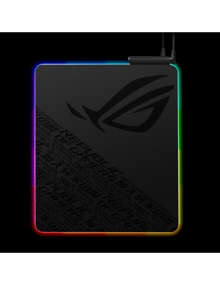 ASUS ROG Balteus Qi Alfombrilla de ratón para juegos Negro