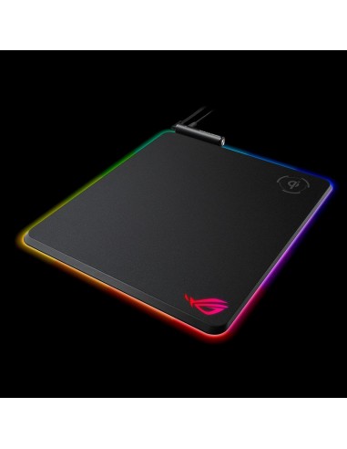 ASUS ROG Balteus Qi Alfombrilla de ratón para juegos Negro