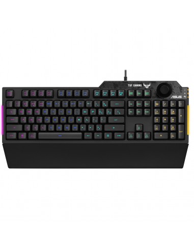 ASUS TUF Gaming K1 teclado USB Inglés, Español Negro
