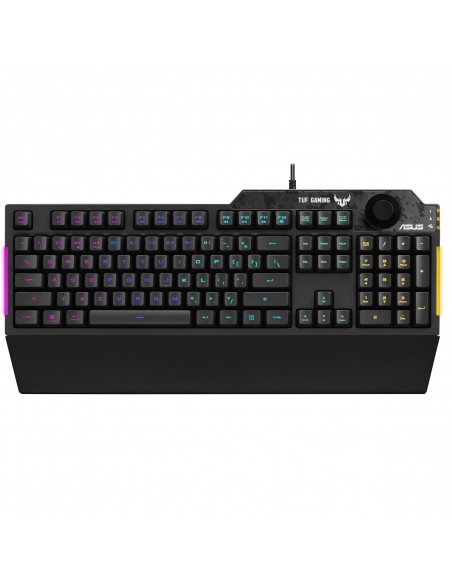 ASUS TUF Gaming K1 teclado USB Inglés, Español Negro