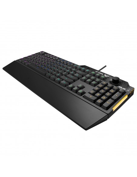 ASUS TUF Gaming K1 teclado USB Inglés, Español Negro