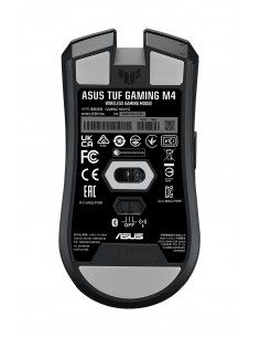 ASUS TUF Gaming M4 Wireless ratón mano derecha RF Wireless + Bluetooth Óptico 12000 DPI 2
