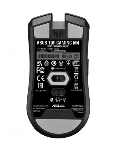 ASUS TUF Gaming M4 Wireless ratón mano derecha RF Wireless + Bluetooth Óptico 12000 DPI