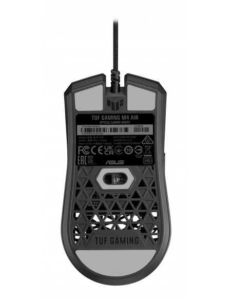 ASUS TUF Gaming M4 Air ratón Ambidextro USB tipo A Óptico 16000 DPI