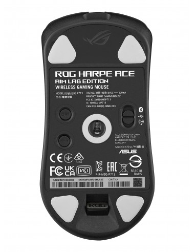 ASUS ROG Harpe Ace Aim Lab Edition ratón Ambidextro RF Wireless + Bluetooth + USB Type-A Óptico 36000 DPI