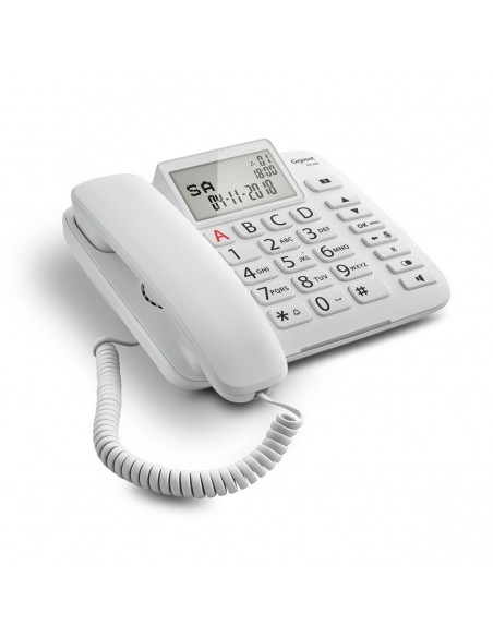 Gigaset DL380 Teléfono analógico Identificador de llamadas Blanco